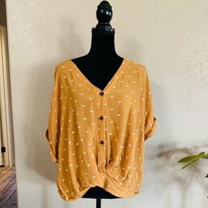 A.N.A. A New Approach mustard yellow high low top